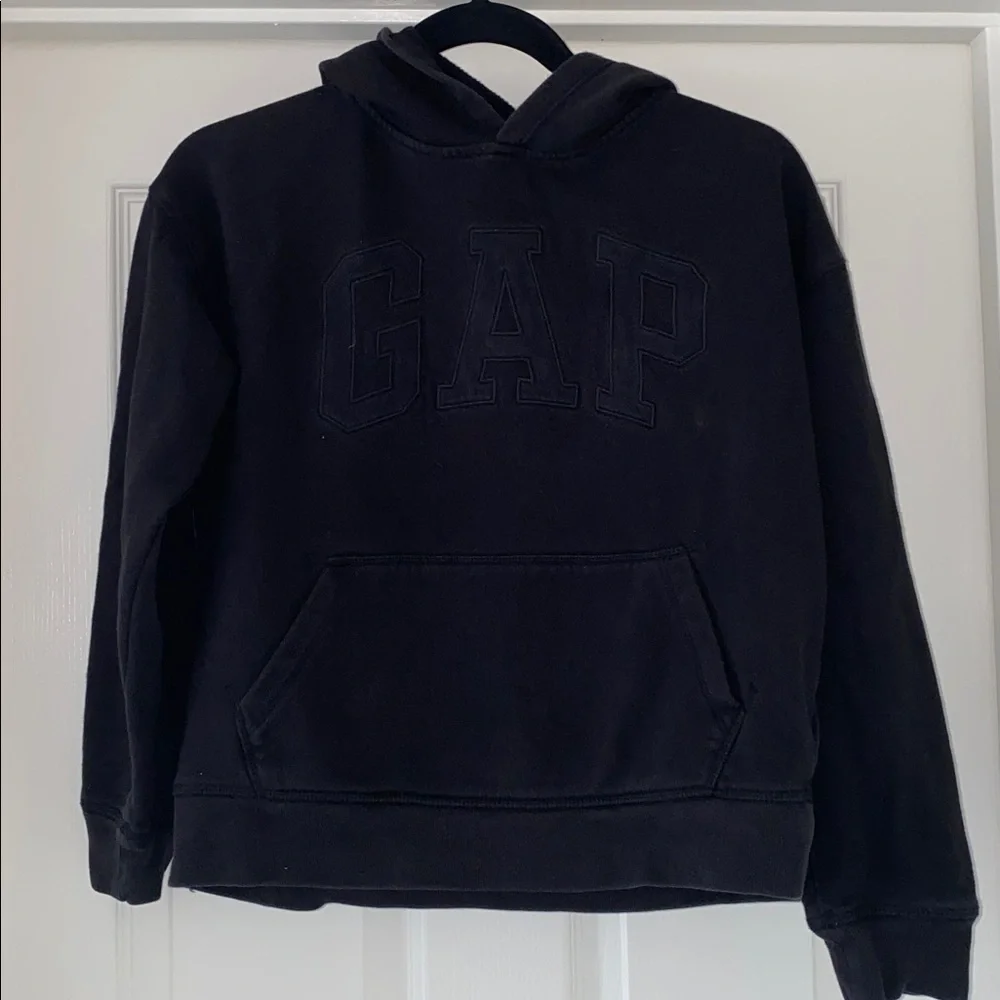 Gap Kids Black Monotone Logo Hoodie Sweatshirt. Size XL (12)